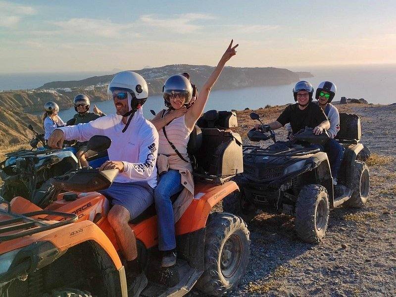 ATV Around Santorini