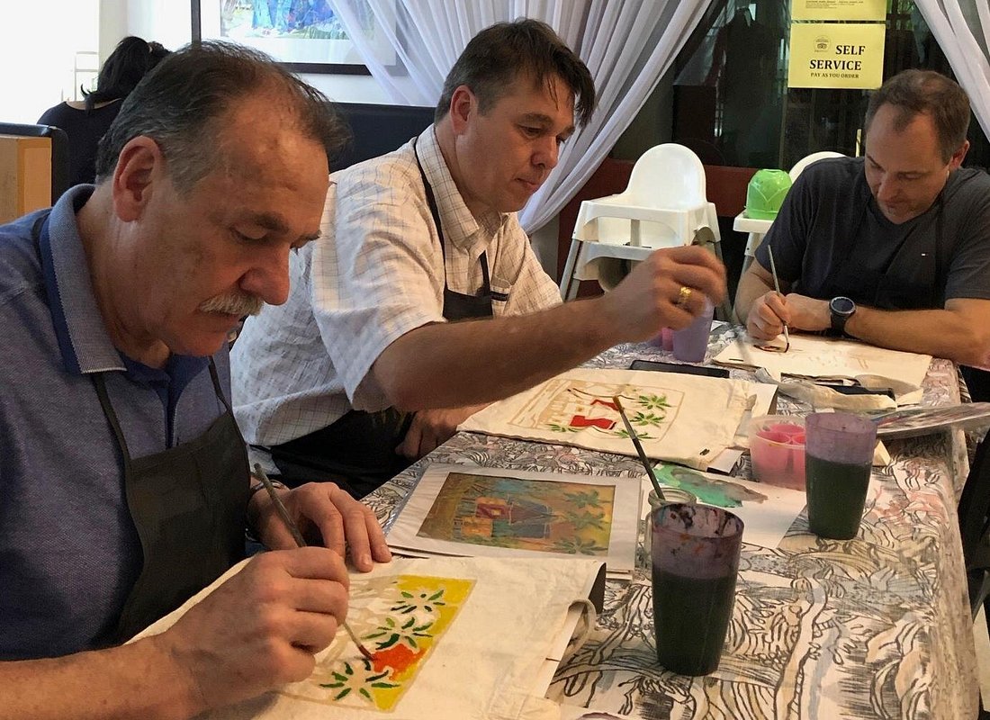 Batik printing workshop Kuala Lumpur Malaysia traditional craft wax resist