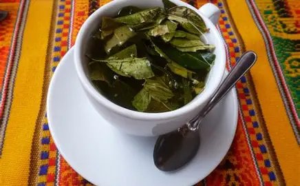 Coca tea Cusco Peru acclimatization
