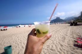 Caipirinha Copacabana Beach Rio de Janeiro Brazil sunset kiosk