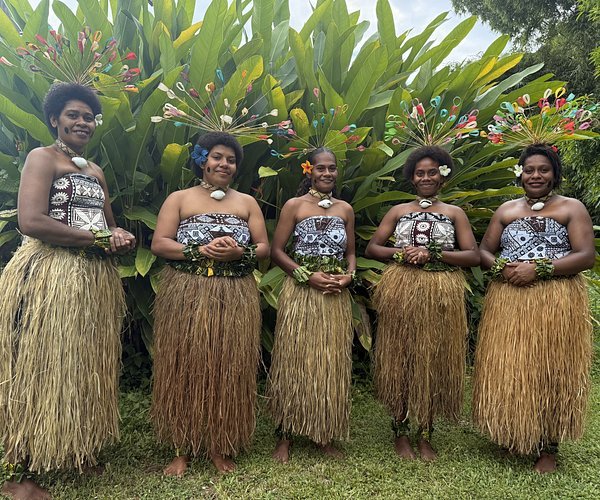 Fijian village kava ceremony traditional dress