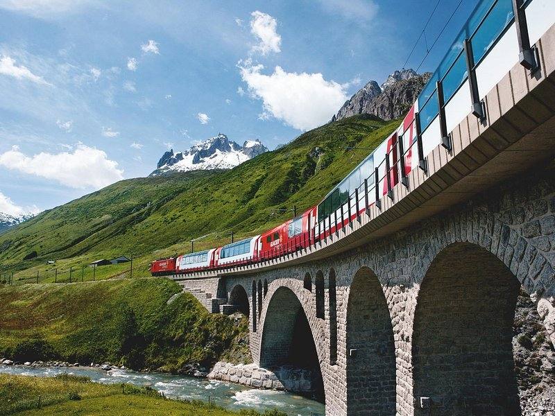 Glacier Express Swiss Alps Switzerland