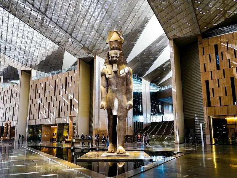 Grand Egyptian Museum Cairo interior