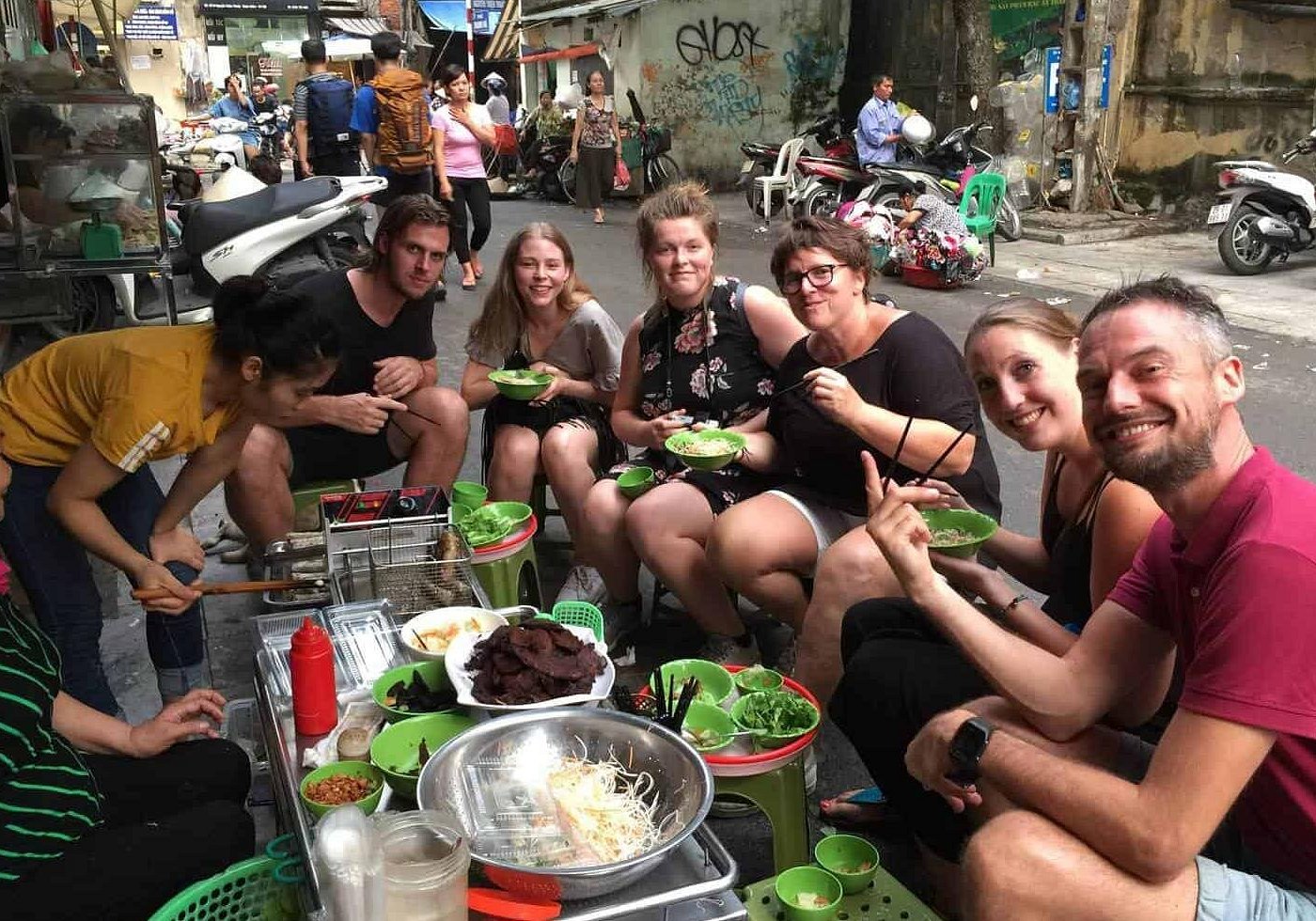 Hanoi Old Quarter street food pho bun cha Vietnam