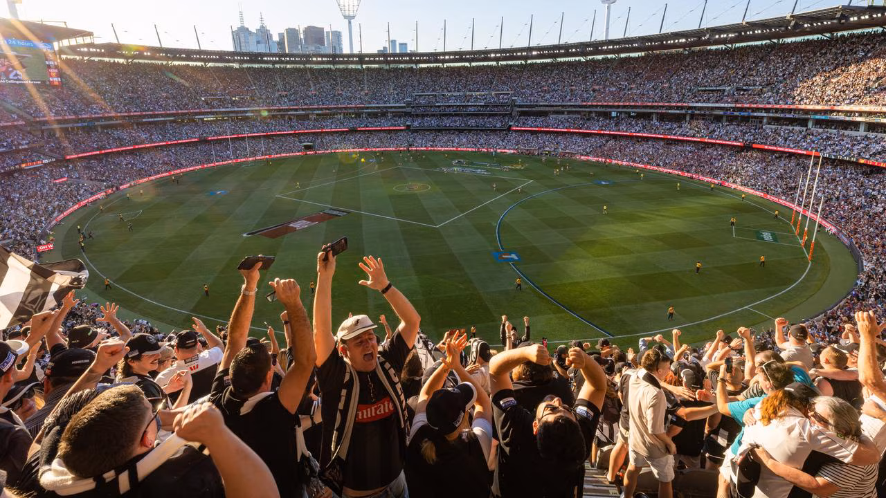AFL game at the MCG Melbourne Australia