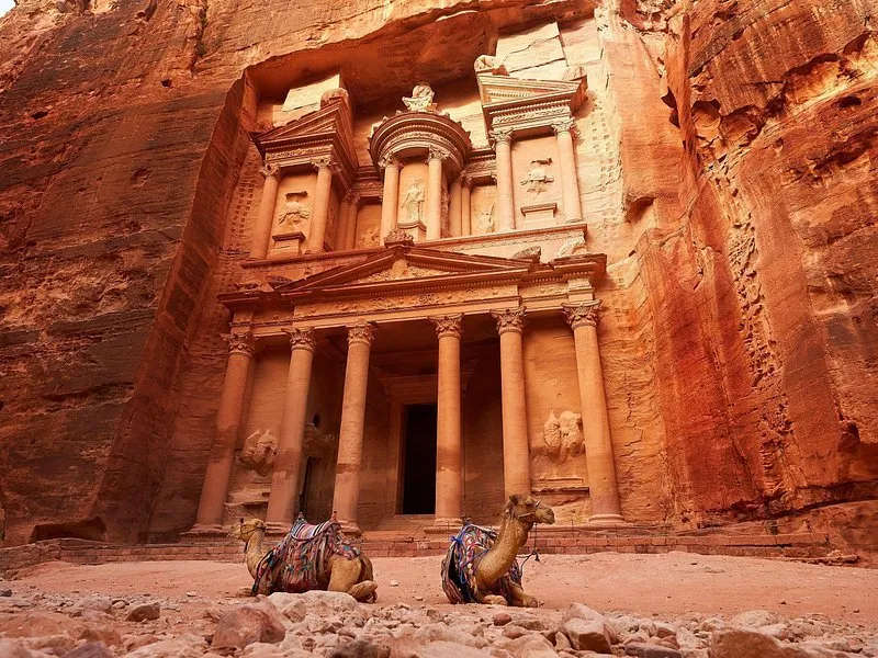 The Siq and Treasury Petra Jordan