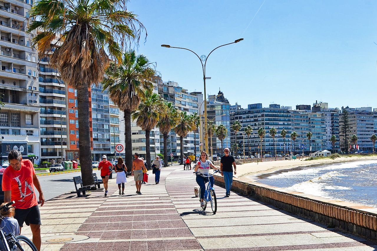 Rambla de Montevideo Uruguay waterfront walk