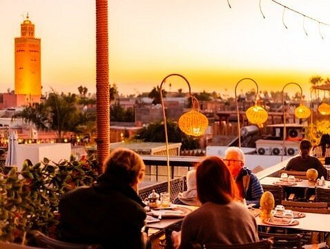 Rooftop dinner Marrakech