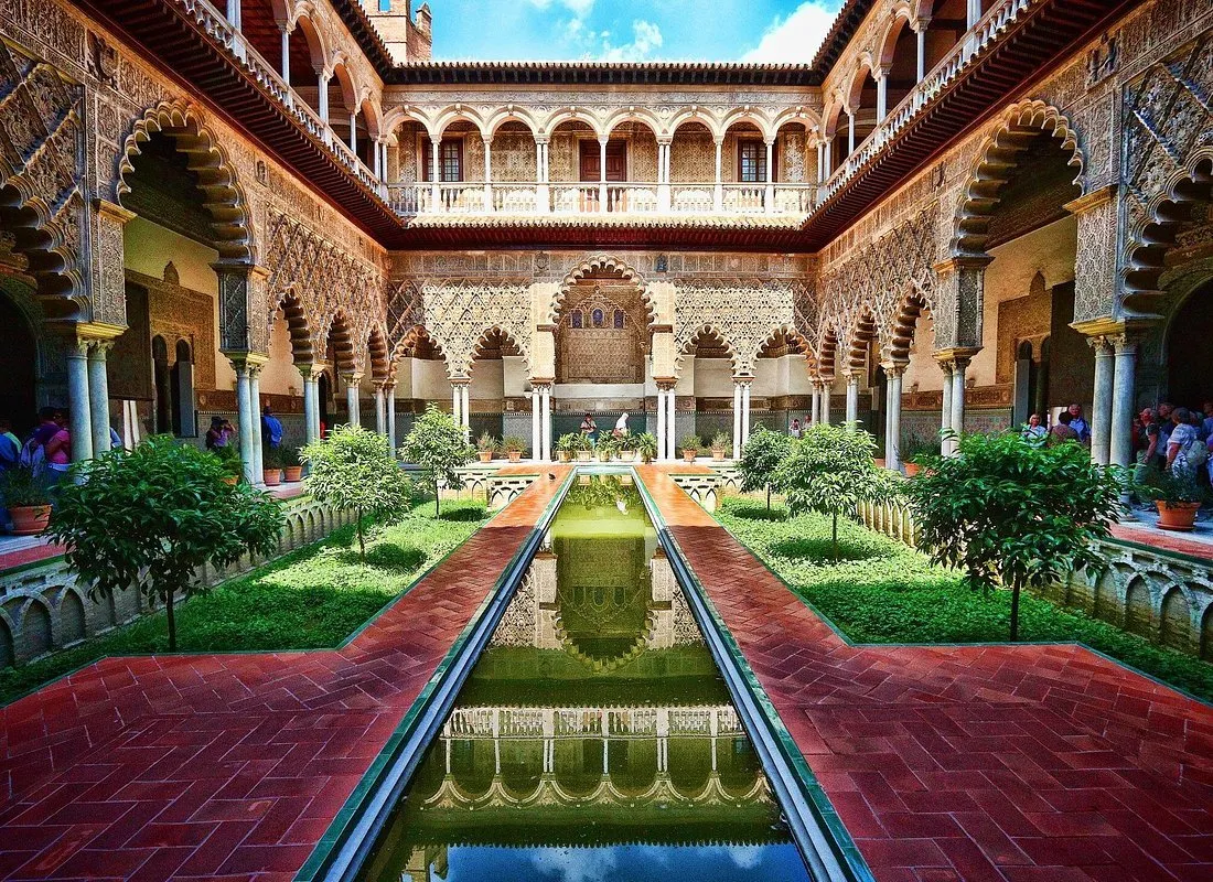 Real Alcázar palace Mudéjar architecture Seville Spain