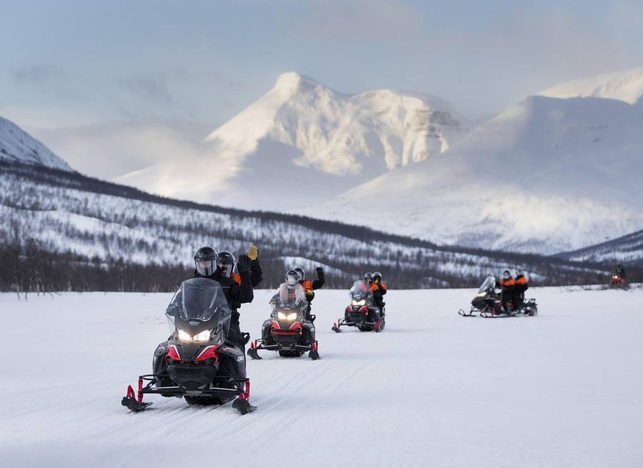 Snowmobiling in the Arctic