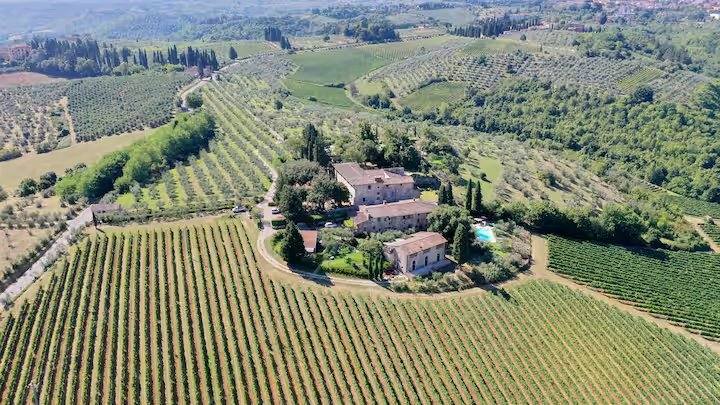 Stay in a Tuscan Vineyard Villa