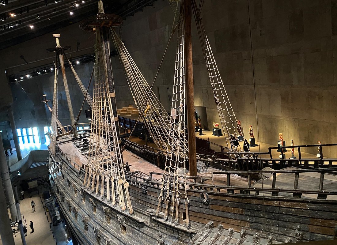 Vasa Museum Stockholm Sweden 17th century warship preserved interior rigging