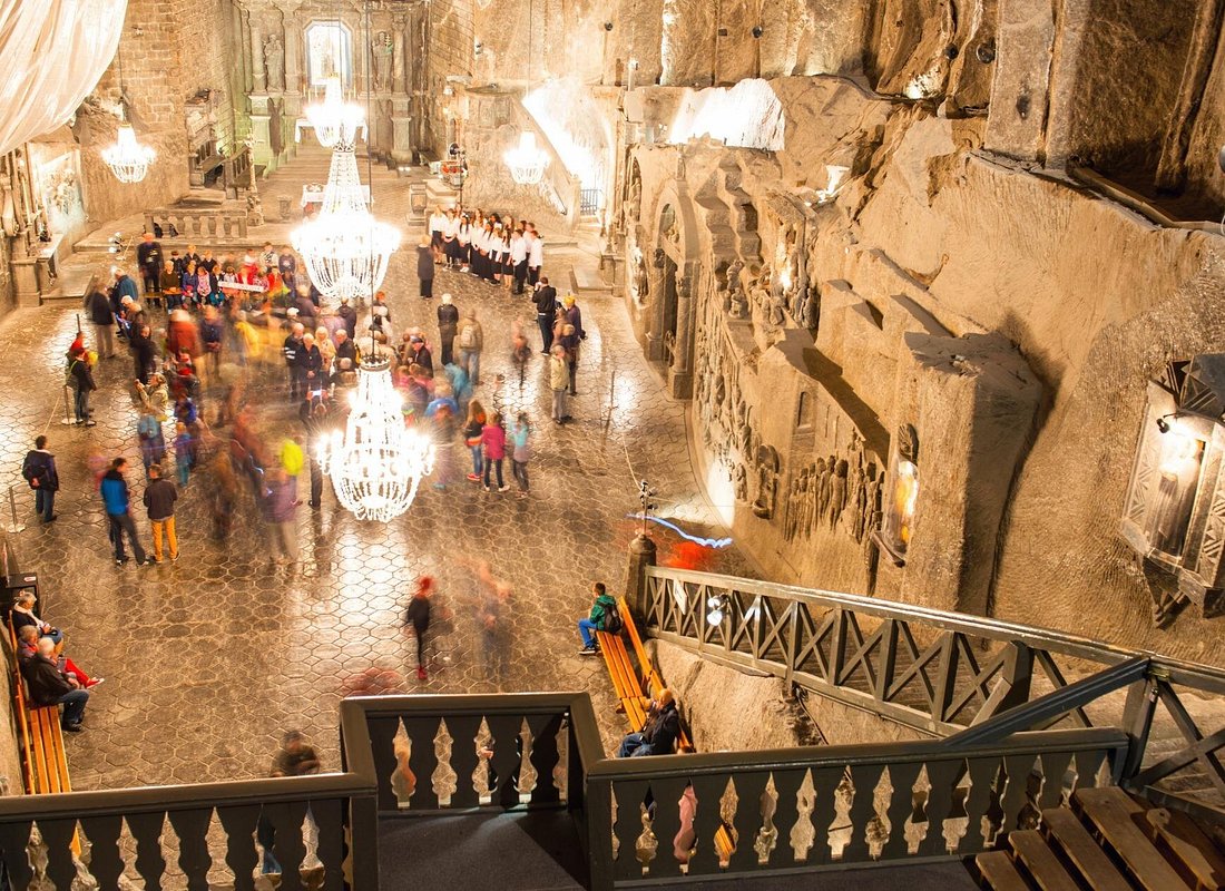 Wieliczka Salt Mine Kraków Poland underground chapel carved salt UNESCO